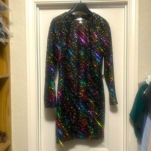 New with tags Aqua sequin cocktail dress